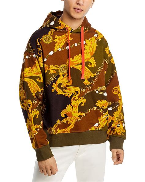 versace felpa hoodie|Felpa Garz Chain Couture Cotton Regular Fit Hoodie.